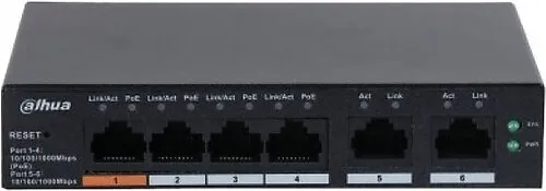 DAHUA PFS3006-4ET-60 6 PORT 60W POE YONETILEMEZ SWITCH